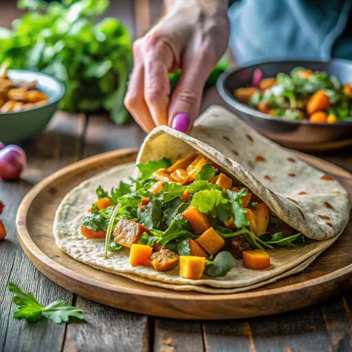 स्वीट पोटैटो चपाती रोल